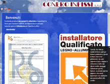 Tablet Screenshot of coneroinfissi.com